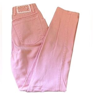 VINTAGE Made in USA BONGO Women's Light Pink, High Rise Mom Jeans.